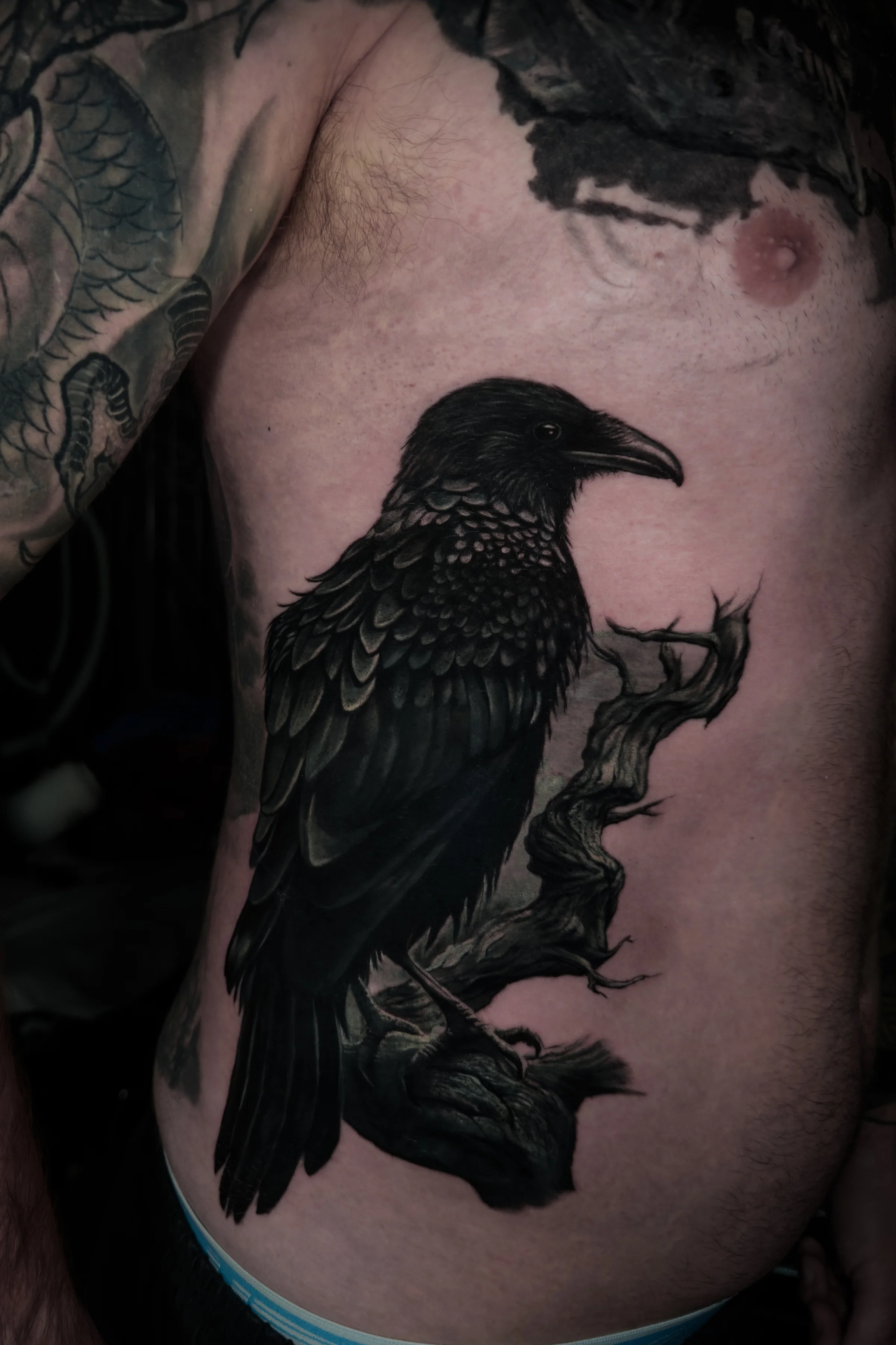 Completed cover-up tattoo, comparison 5 by Vladimir Vishar