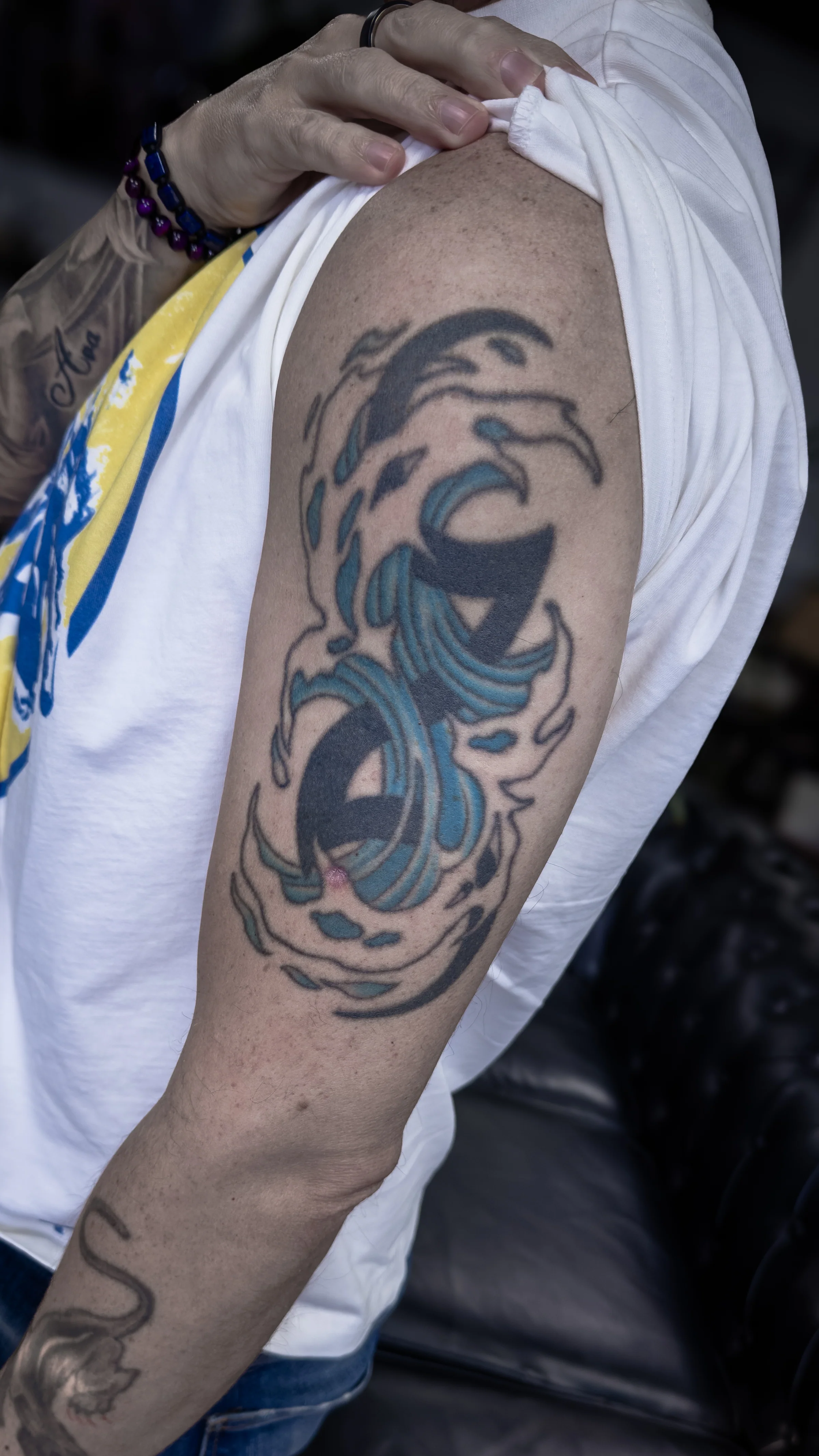 Old tattoo before cover-up, comparison 1 by Vladimir Vishar