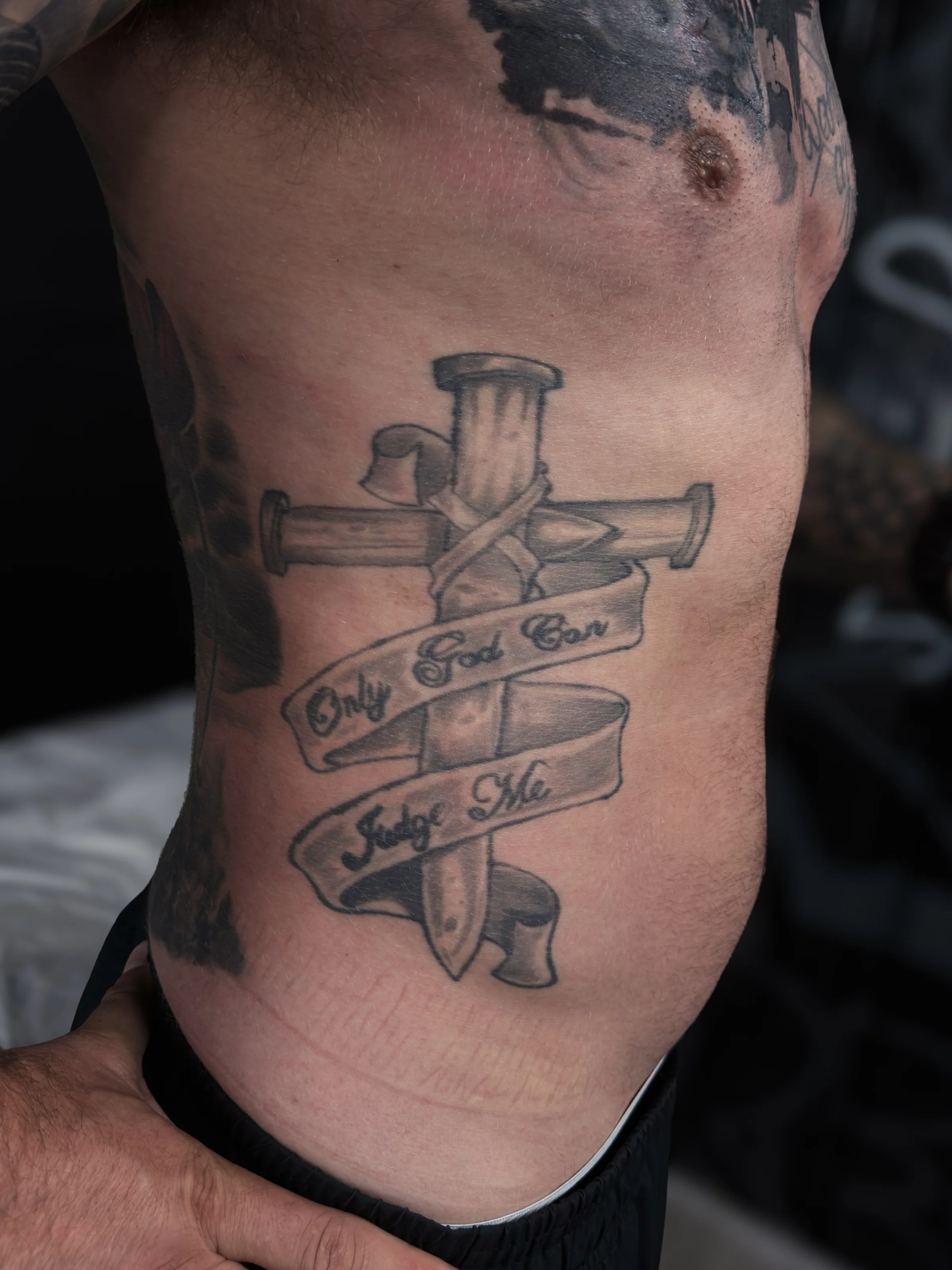 Old tattoo before cover-up, comparison 5 by Vladimir Vishar